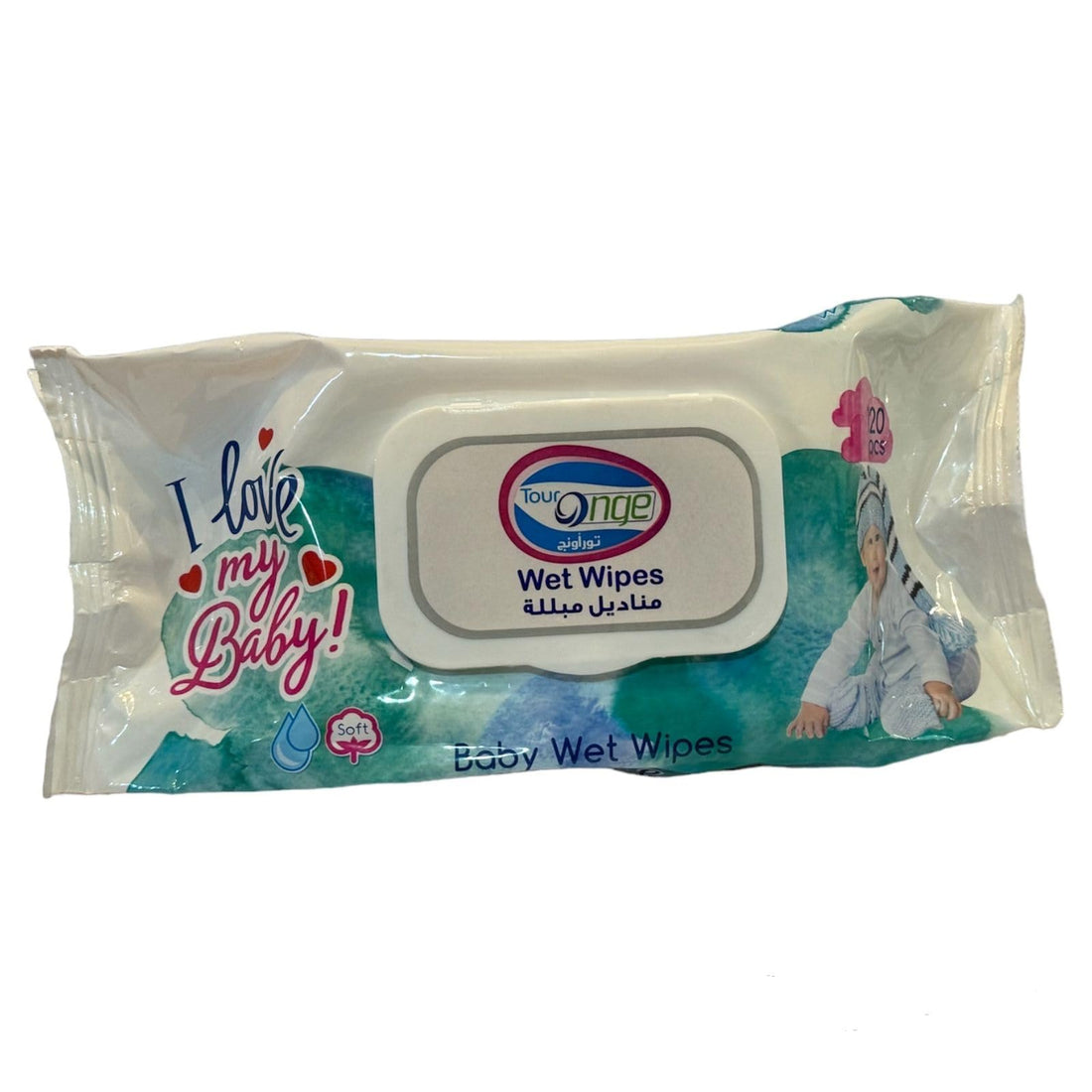 Baby Wet Wipes- Blue -120PCS