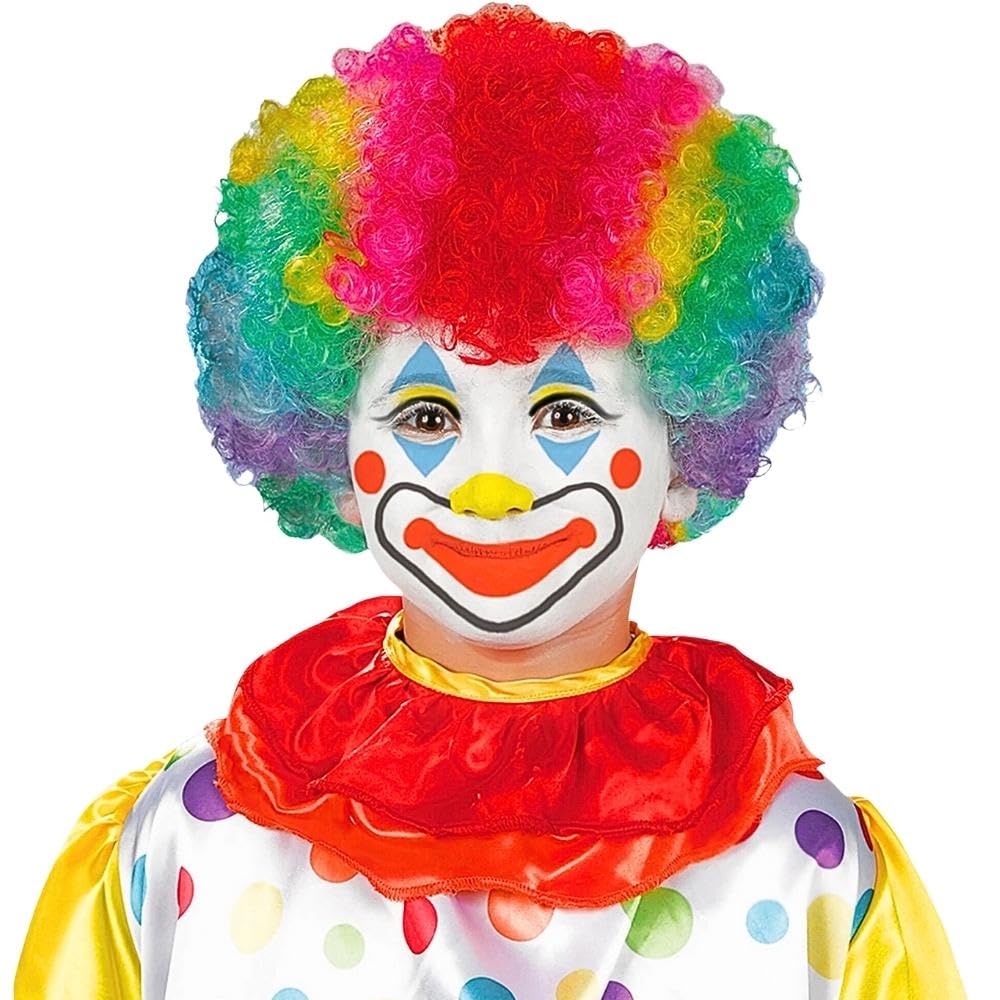 Wonka amscan 840170 Clown Costume Wig | Multicolor | 1 Pc, One Size-Child