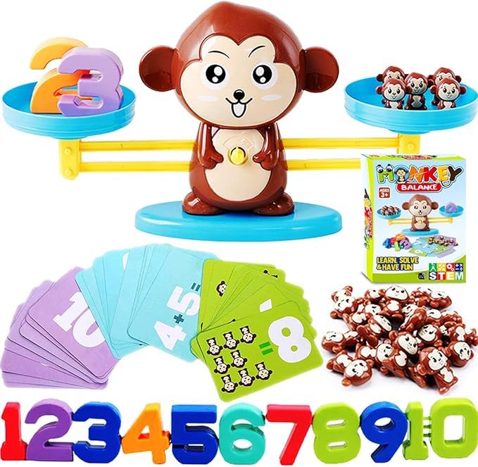 Lux Monkey Animals & Numbers Scale