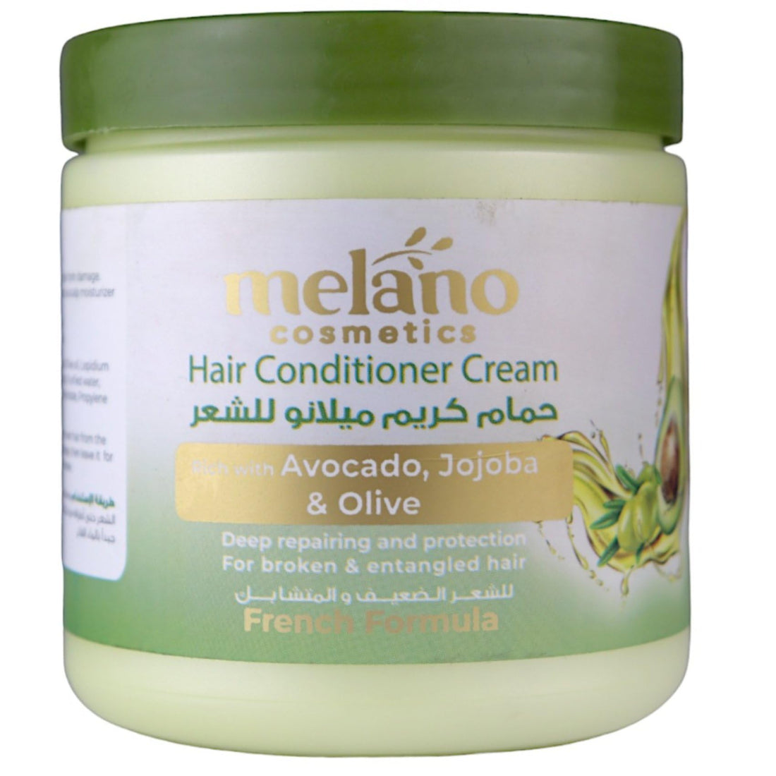 MelanoPharma Melano Hair Conditioner Cream 500ML with Avocado, Jojoba, & Olive oil