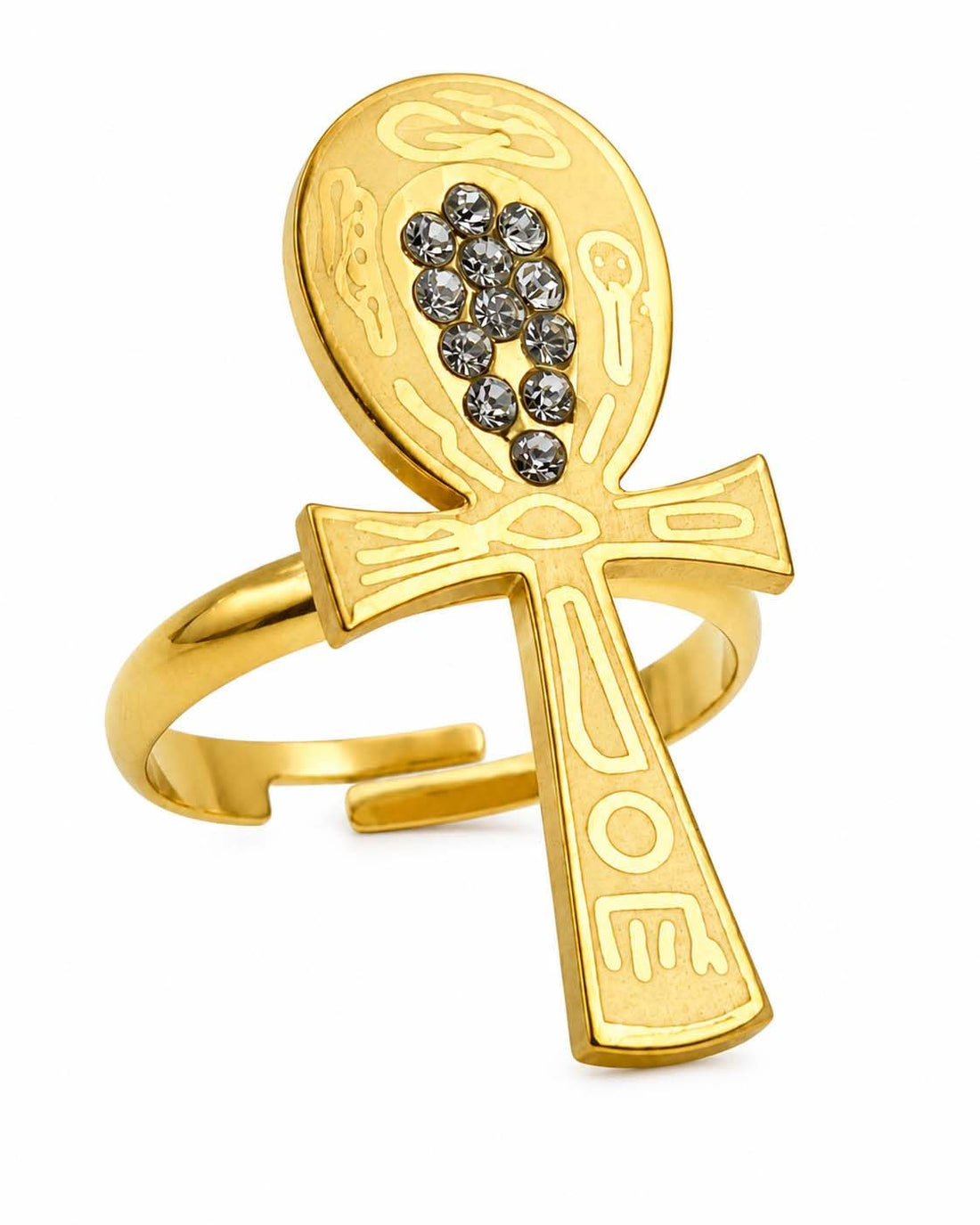 immatgar pharaonic ring jewelery ancient Egyptian souvenirs gifts from Egypt for Women (Ankhkey 2 - One Size)