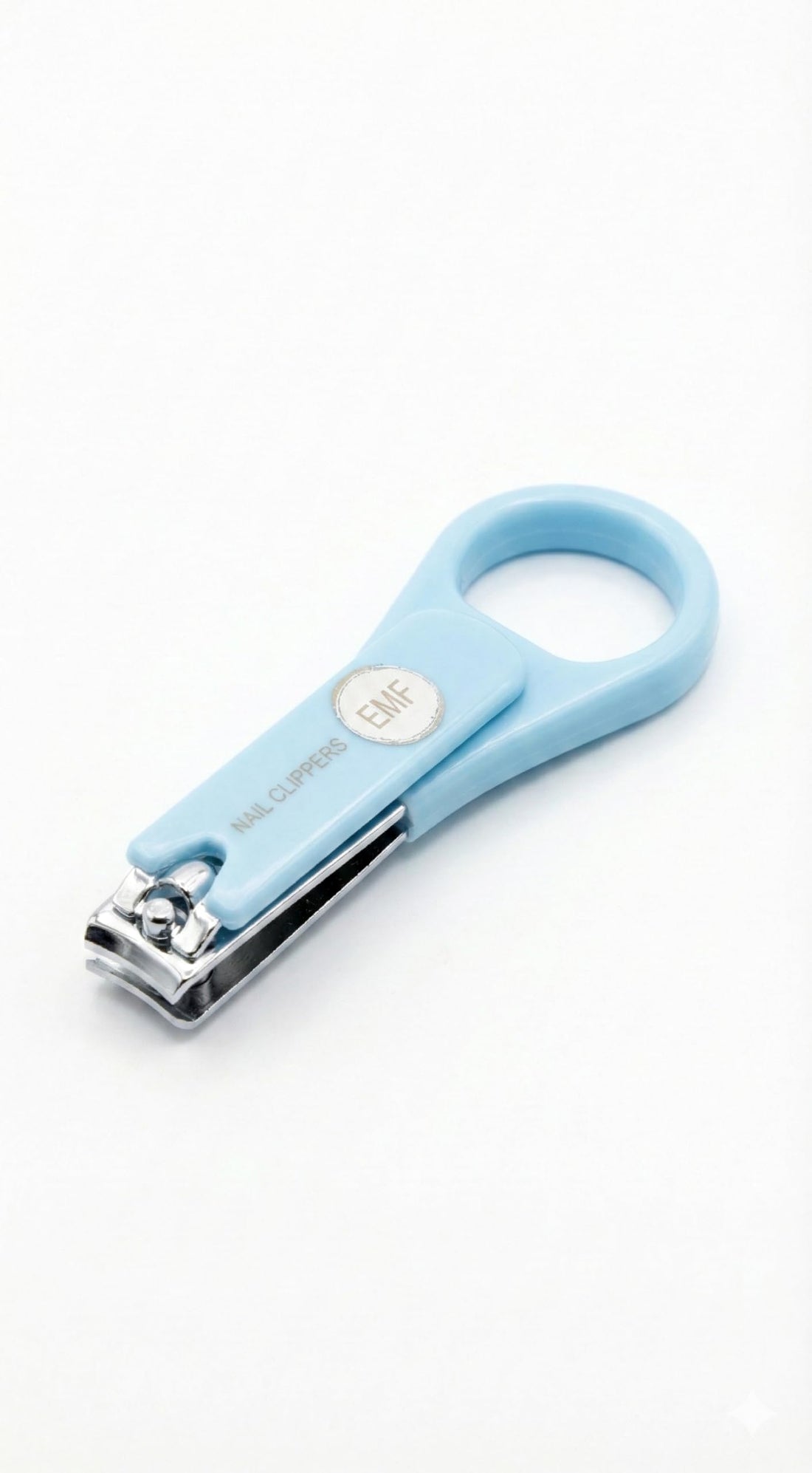 Nopatia Cute Cartoon Baby Nail Clipper - Safe and Comfortable Care Tool - Easy Control Geometric Handle for Precision Trimming Newborn and Infant Nails (Baby Blue)