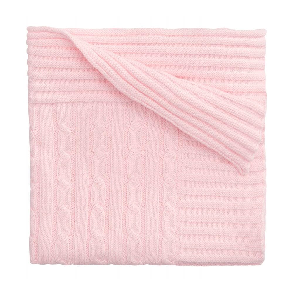 Mamas Gift Breathable Knit Baby Blanket – Soft Cotton Knit for Crib, Pram, Car Seat or Moses Basket – All-Season Comfort – 100 x 80 cm