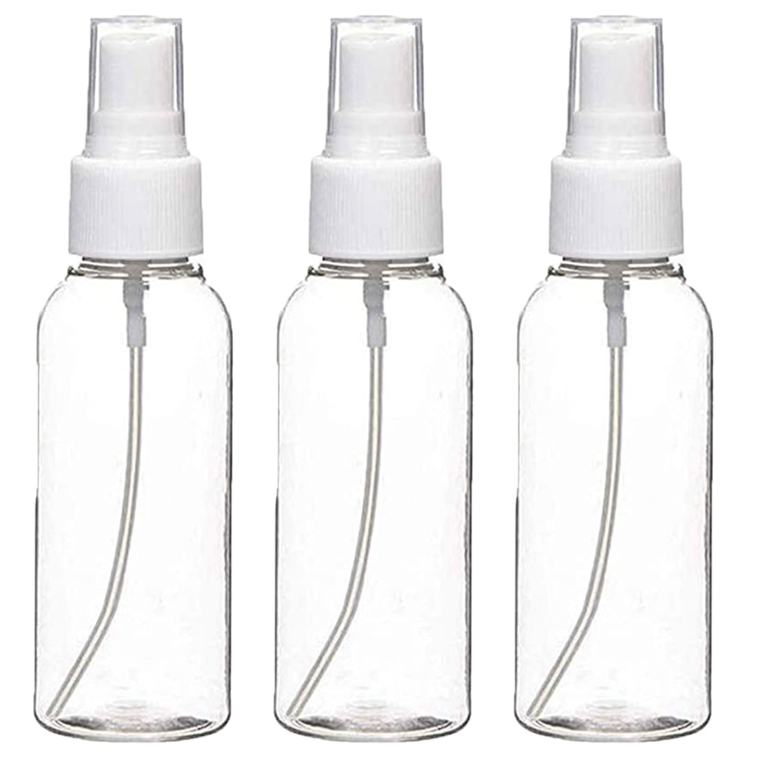 Spray bottles,3 PCS Small Refillable Containers Set Clear Empty Fine Mist Mini Travel Bottle Suit for Travel,Perfume Cosmetic,Make-up,Hair Spray and other Liquids- 60ml