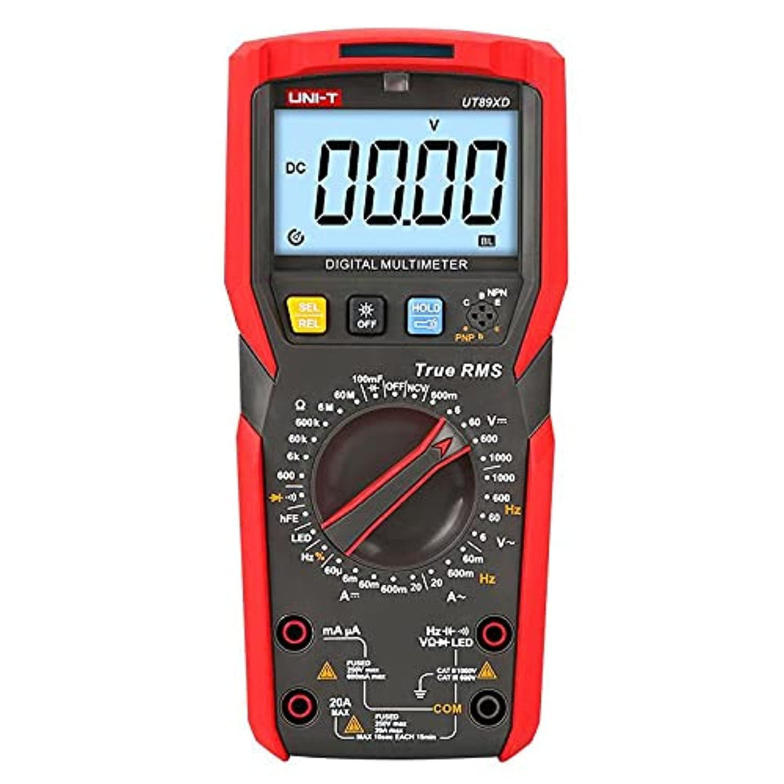 UNI-T UT89XD True RMS digital multimeter DC/AC ammeter voltmeter LED tester