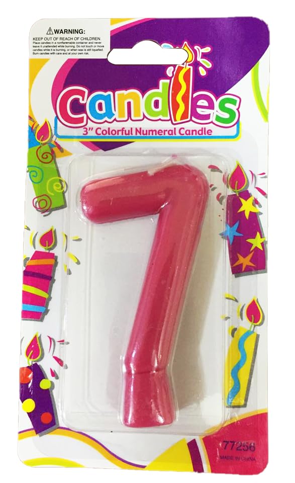 birthday Fuchsia candles no.7