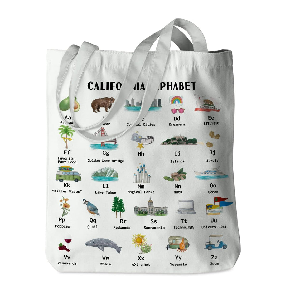 New York Chicago Nashville California Las Vegas Lover Gifts Tote Bag Beach Bag Travel Vacation Souvenir Gift