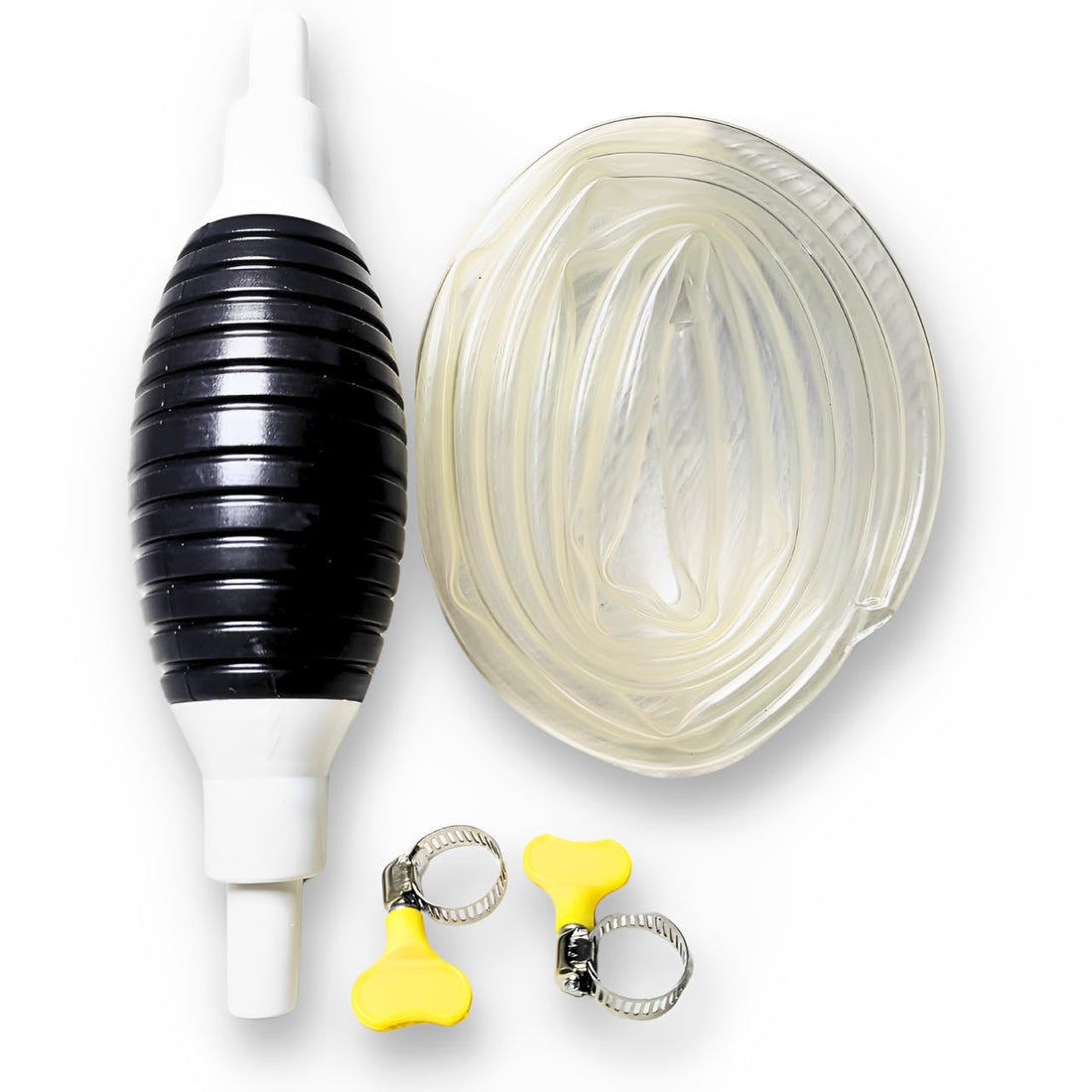 Portable Manual Car Fuel Transfer Pump for Petrol, Diesel, Oil, Liquid, Water, Fish Tank, High Flow Siphon Hand Oil Pump with 2M Syphon Hose