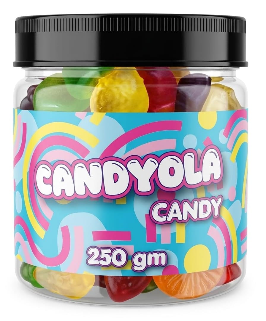 Candyola Mixed Fruit Jelly Candy – Soft & Chewy Assorted Fruit Gummies – Delicious Fruity Gummy Candy Snack for Kids & Adults – Perfect for Parties & Sweet Treats – 250g