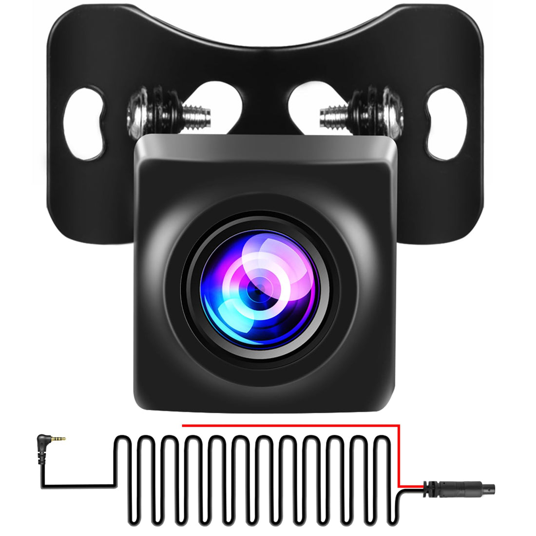 Inefala Upgrade AHD 1080P Backup Camera for Protable Car Stereo, 4 Pin Camera for car Stereo 2.5mm Jack Backup Camera 2.5mm Jack Dash Cam Reverse Camera Cable,23 Ft 4 Pin to 2.5mm Male Plug
