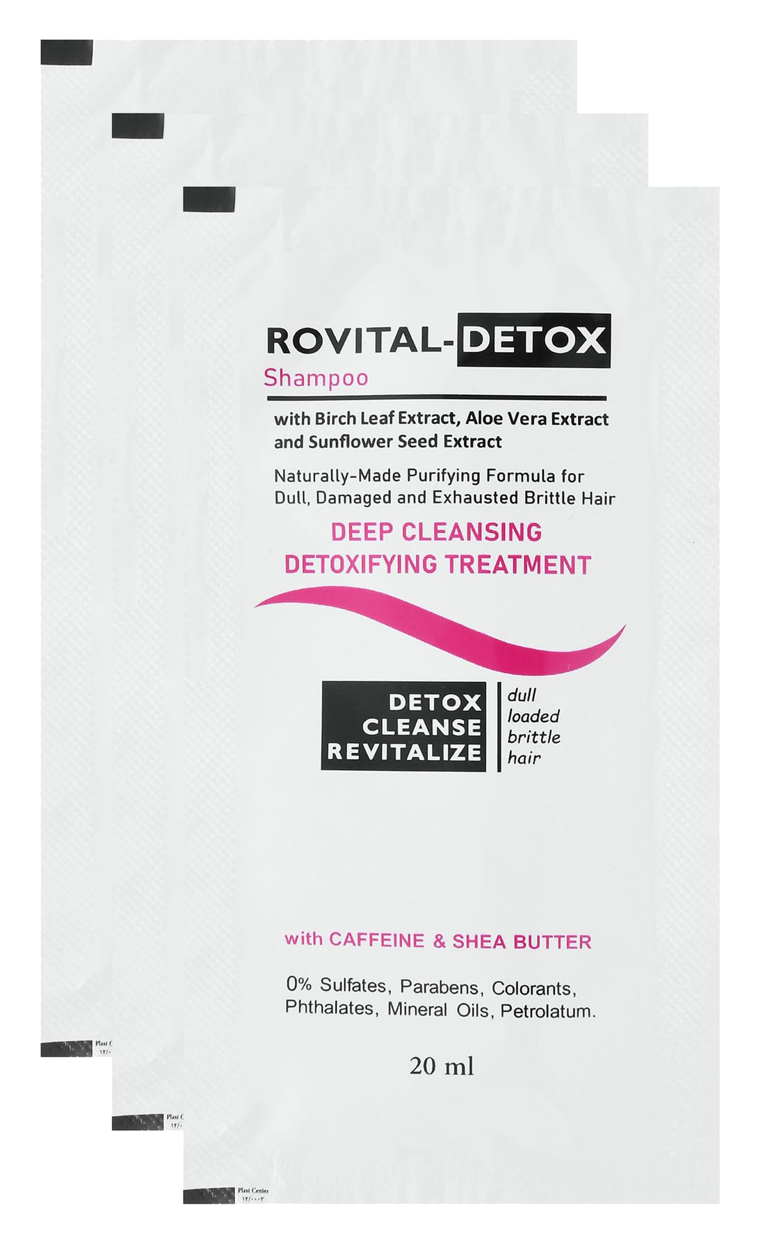 Rovital-Detox Shampoo Deep Cleansing and Detox 3 x 20gm