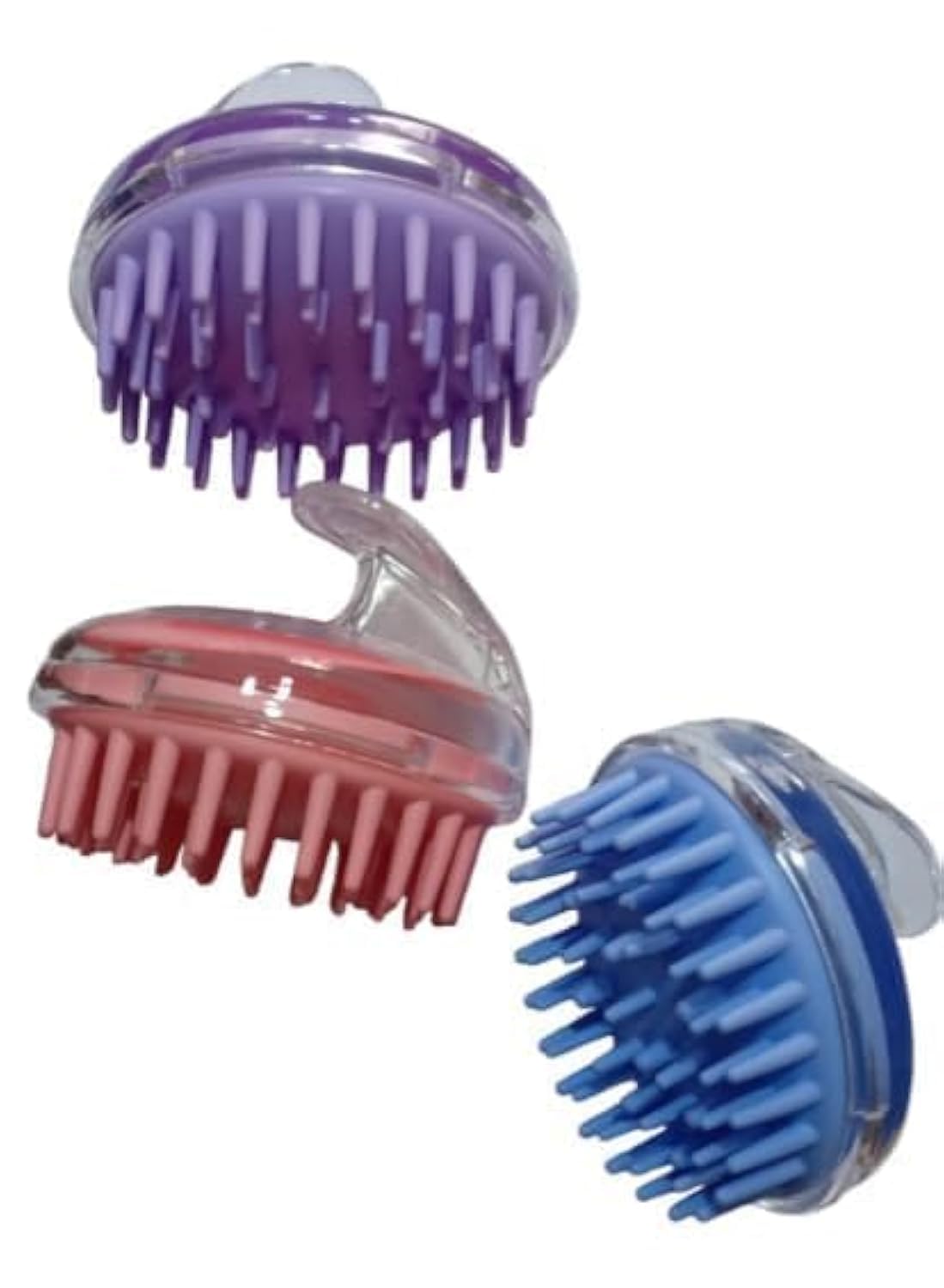 Scalp Massager, Shampoo Brush, Head Massage Brush with Soft Silicone Bristles, Hair Scrub Brush for Wet and Dry Hair, Reduce Dandruff and Massage Scalp and Promote Hair Growth (Random Color)