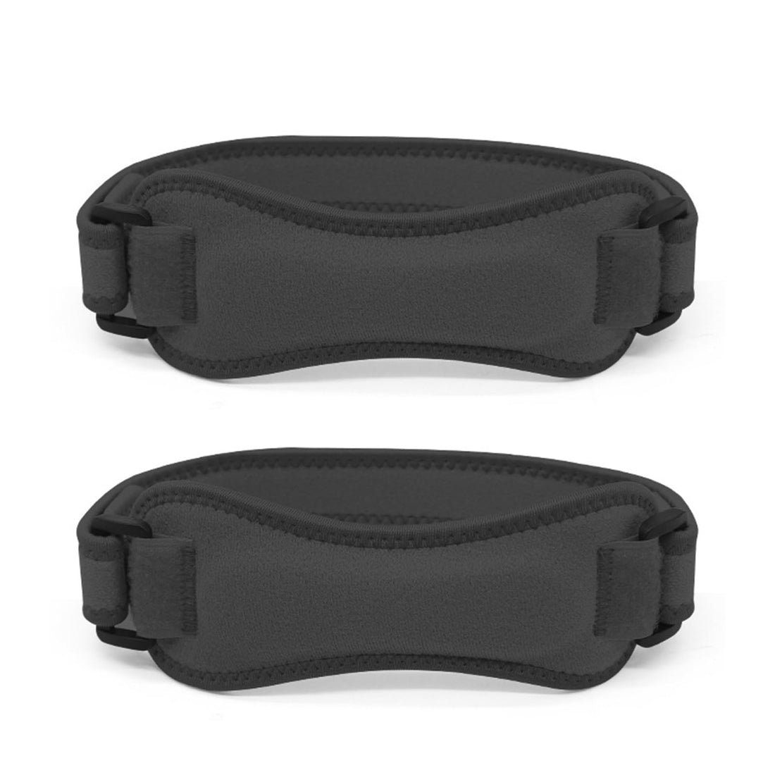 Patella Tendon Knee Strap 2 Pack, Knee Braces for Knee Pain, Knee Strap Patella Support, Patella Knee Support Strap, Knee Straps for Weightlifting, Basketball, Running, Hiking, Squats (Black)