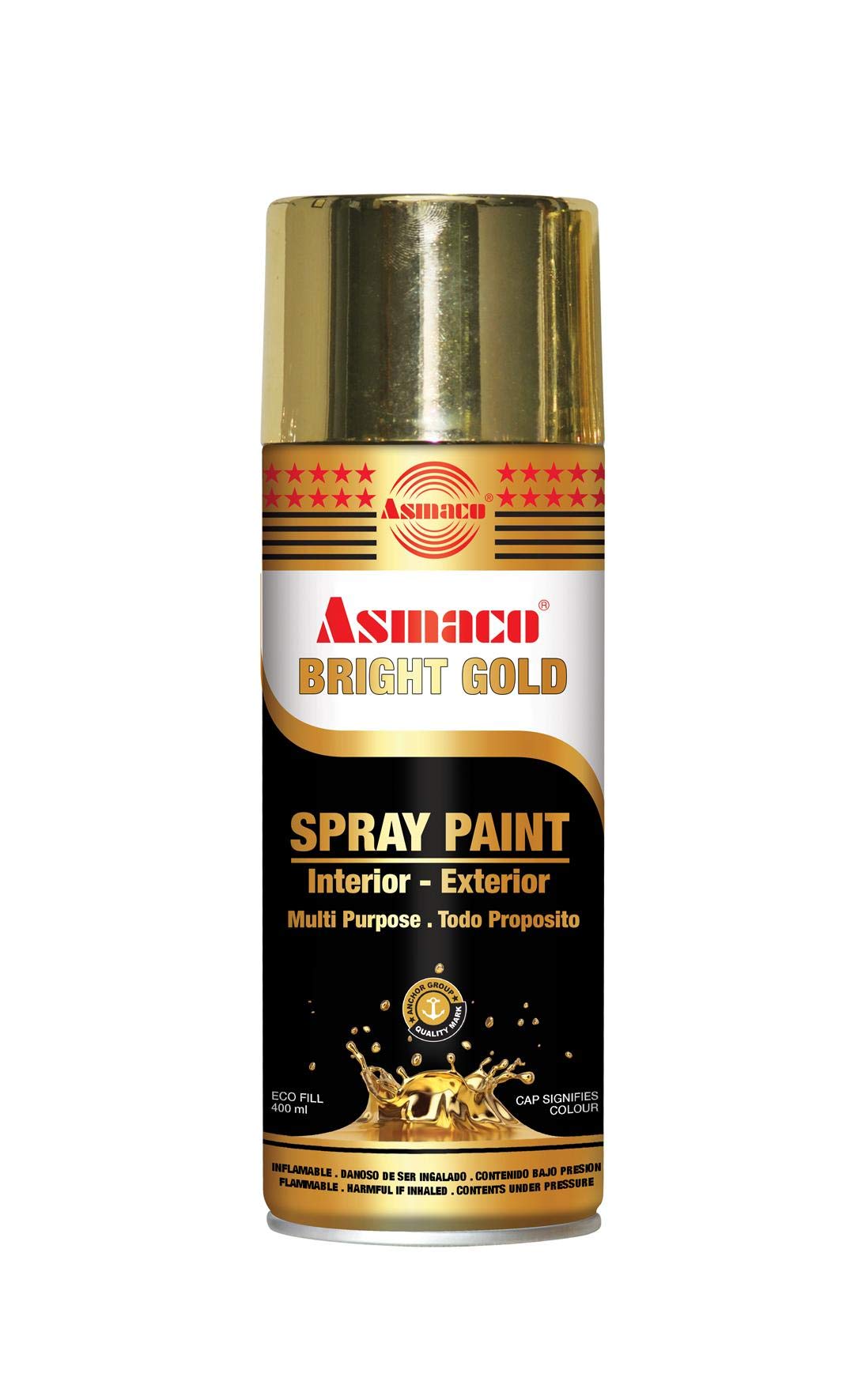 Asmaco Spray Paint Bright Gold