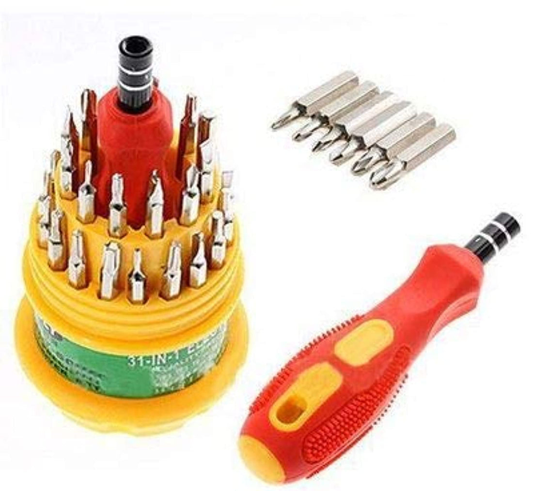 Portal Screwdrivers set in rounded box, 31 pcs