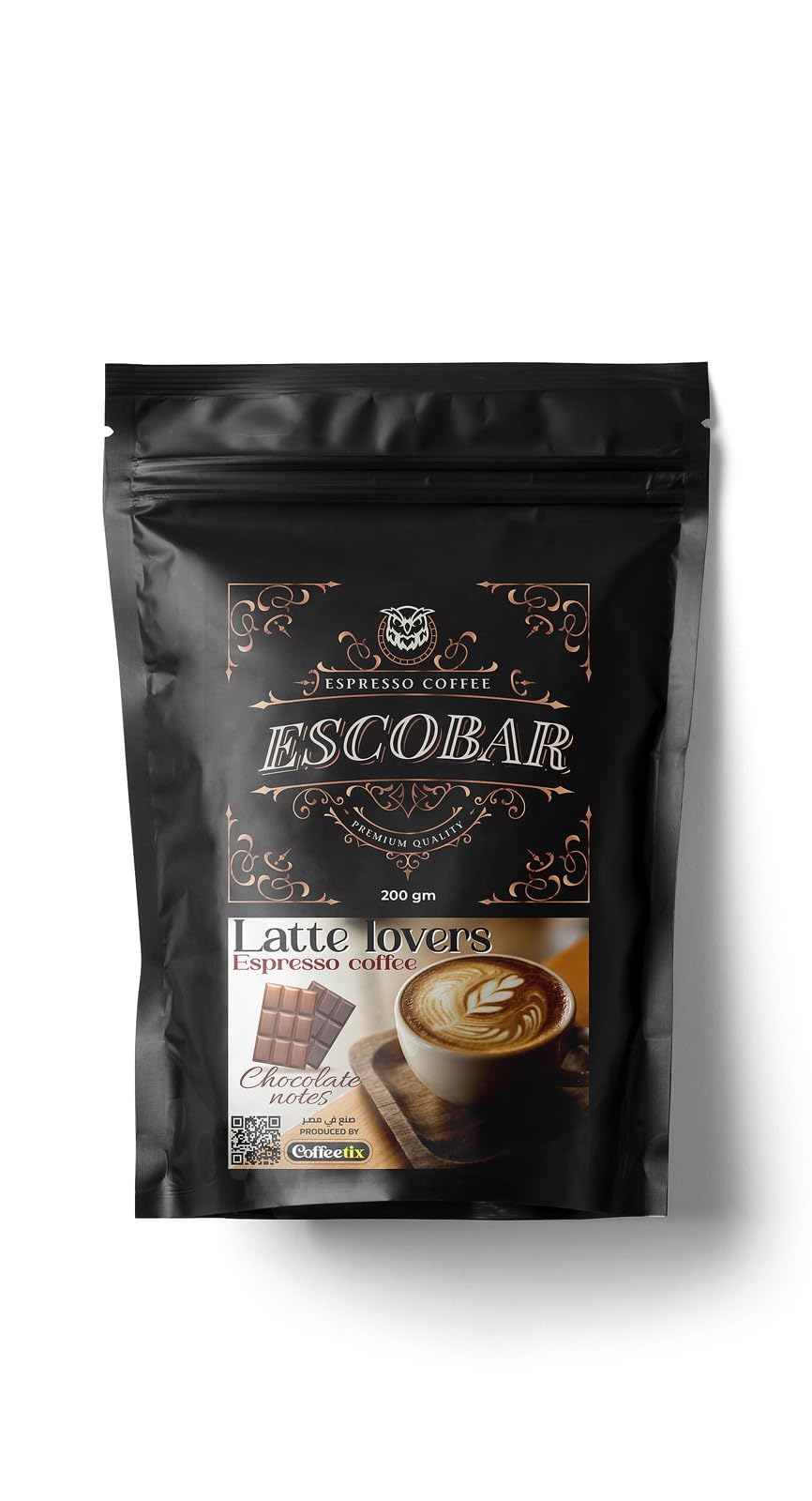 Latte Lavier Escobar Espresso Premium Quality Espresso Coffee Ready Ground Compatible with Home Espresso Machines (Delongi-Tornado-Non-Hybru)
