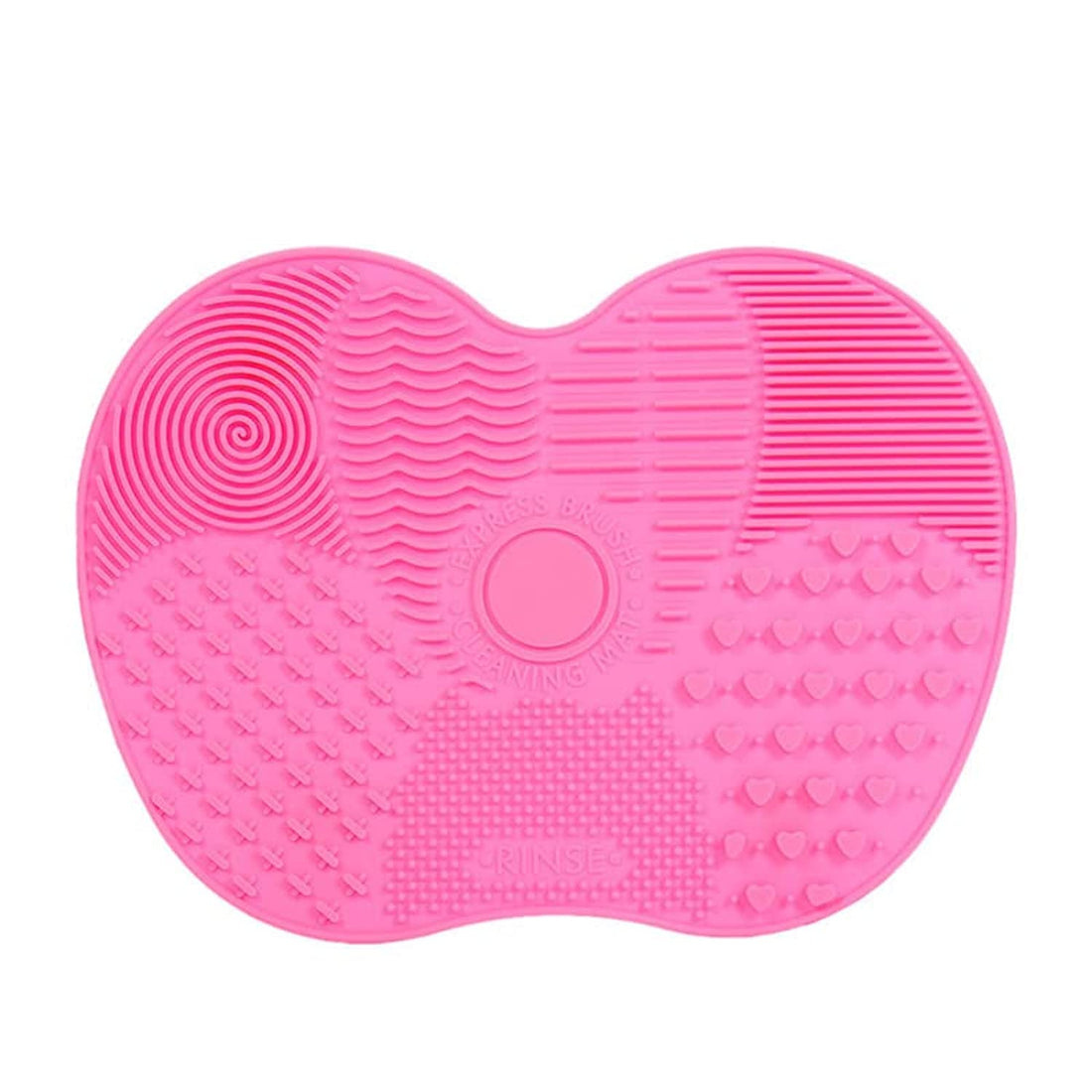 fashion mania Make-up Brush Cleaning Pad, Silicone Make-up Brush Cleaning Pad, Silicone Pad, Portable Scrubbing Pad with Suction Cup, can Remove and Clean the Residual Makeup of the Make-up Brush-Pink