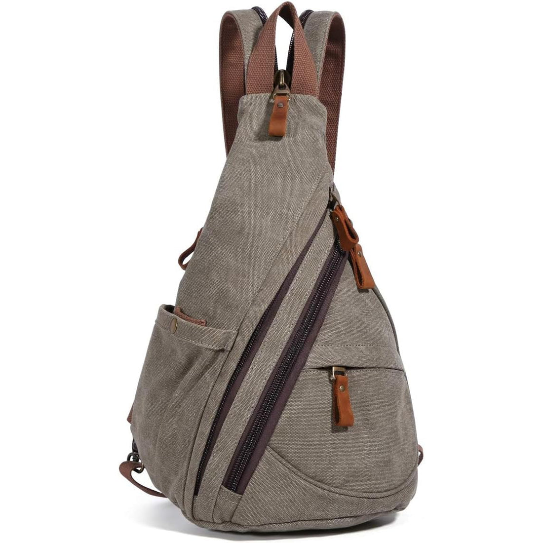 Canvas Bag - Small Crossbody Backpack Shoulder Daypack Casual Daypack for Men and Women, Crossbody Bag Sling Backpack for Travel Hiking