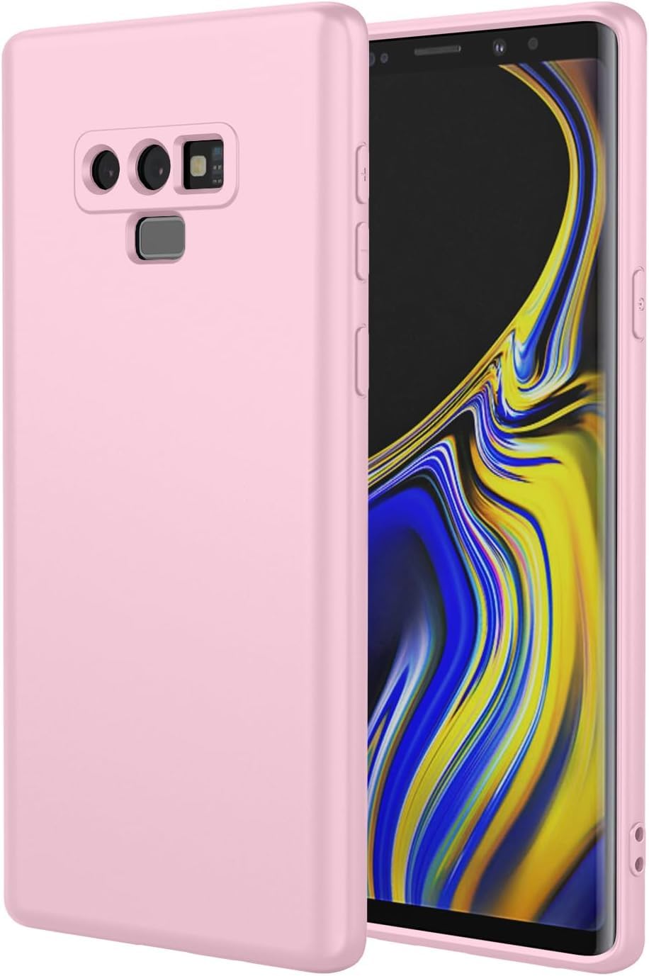 Silicone Case High Quality Padded Inside With Camera Protection For Samsung Galaxy Note 9 (Rose)