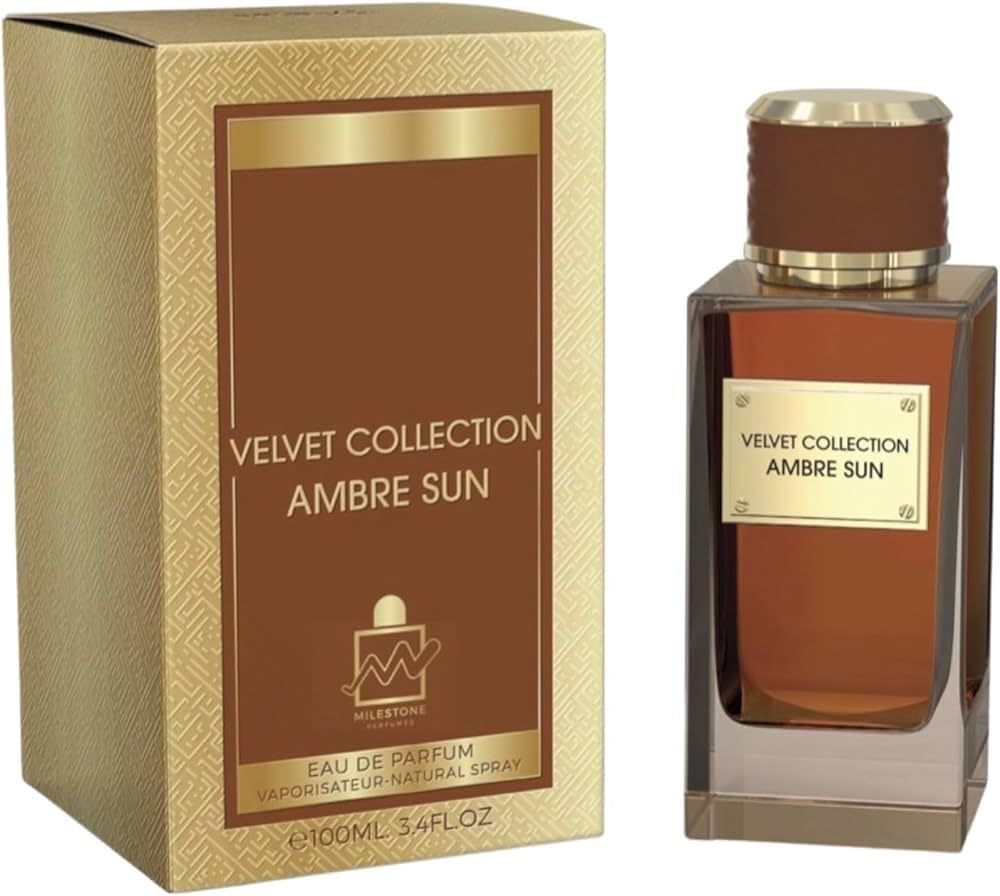 Milestone Eau De Parfum Velvet Collection Amber Sun For Unisex 100Ml