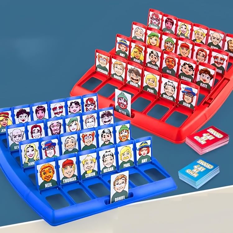 Mnamino Store Smart Guessing Game(guess who am I), Educational and Interactive Board Game for Kids, Family Game Set to Develop Observation, Logic and Intelligence Skill