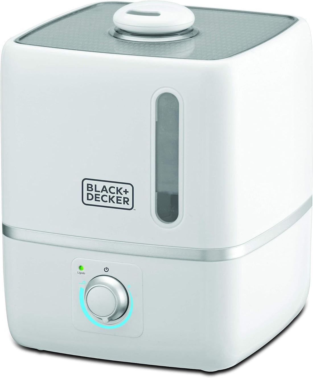 BLًACK&DَECKER Air Humidifier, 3L, Compact Ultrasonic, High Mist Output, Adjustable Mist Intensity, Water Impurity Filter, Direction-Adjustable Nozzle, Fragrance Compartment, White - HM3000-B5