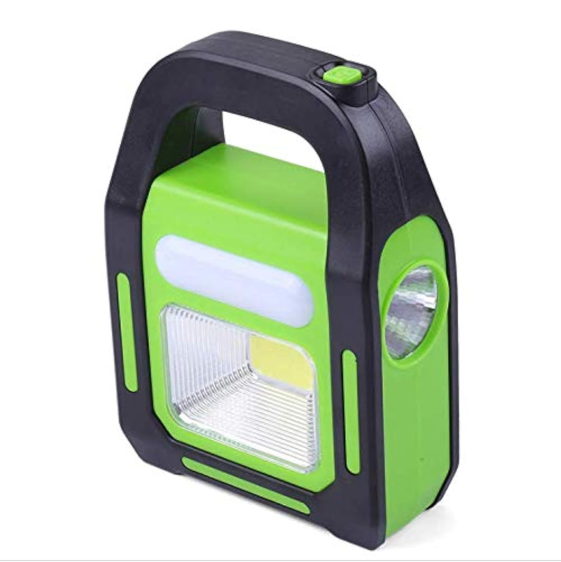 NANDAN LED Outdoor Portable Work Light Waterproof Searchlight Solar Cob Camping Light with USB Rechargeable Searchlight, Green