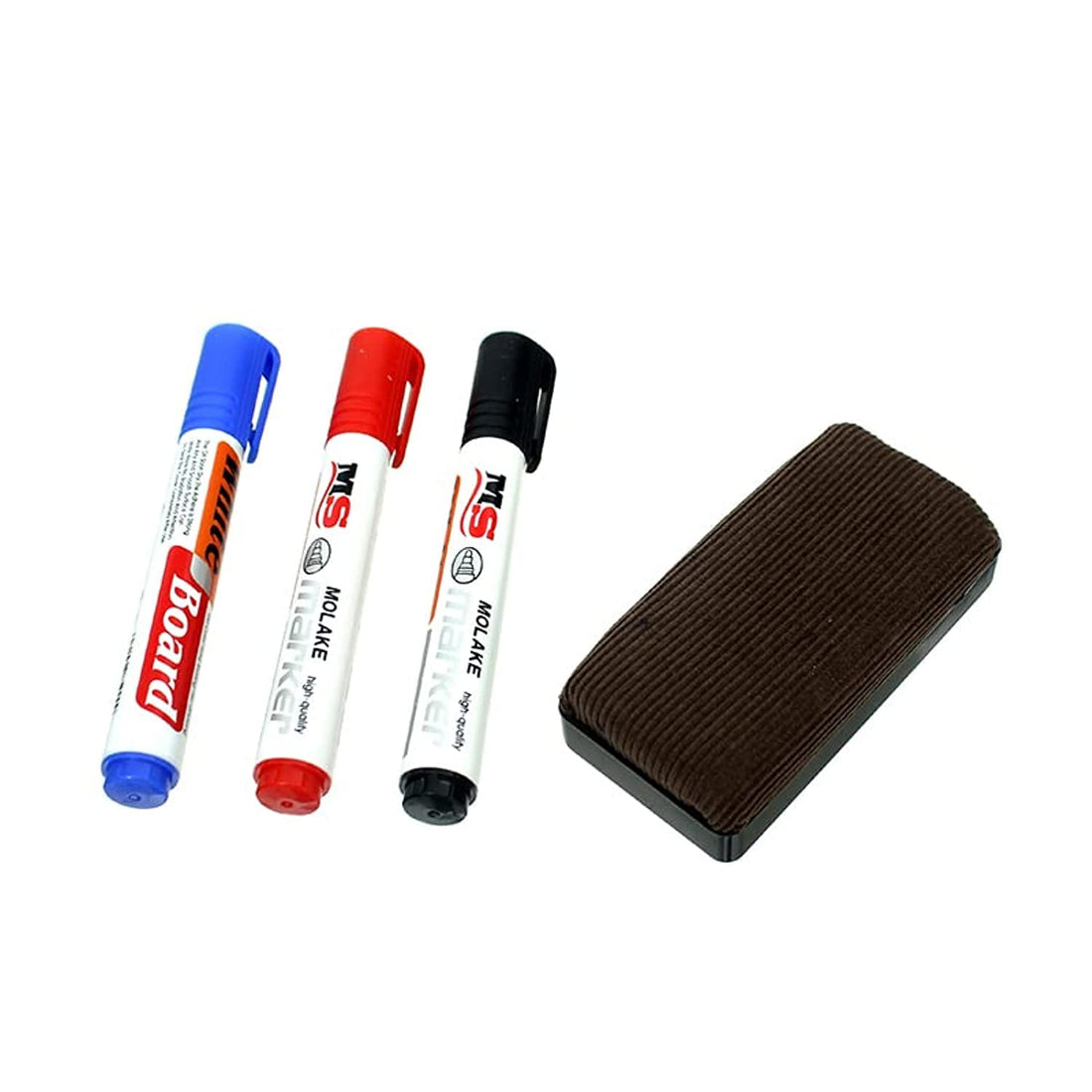 X-882 White Board Marker Three Colors (Blue, Black, Red) Pen With Board Eraser