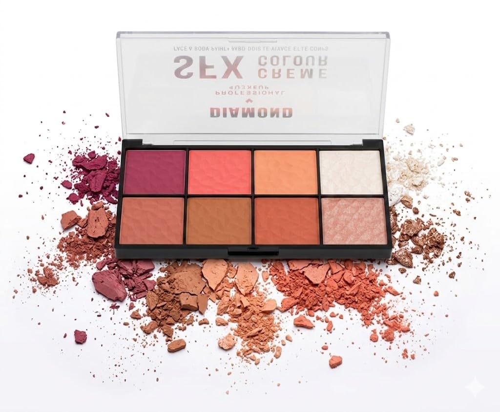 Colors HIGHTLIGTER Palette Makeup,Rose Gold Brown Nude Matte Shimmer Eye Shadow Powder Palette,Naturing-Looking Long Lasting Waterproof- cover 8 COLORS
