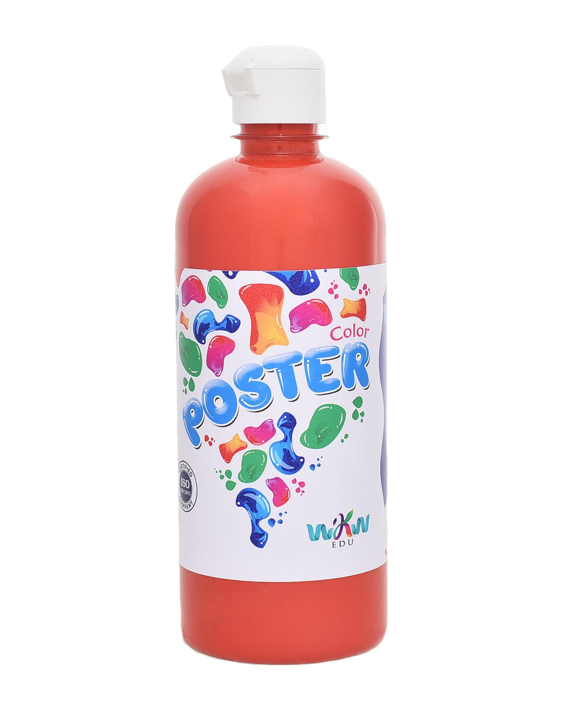 WKW High Quality Poster Color 600Ml For Professional Craft Paint, Art, Artists Beginners, Rocks, Wood, Fabric - Red