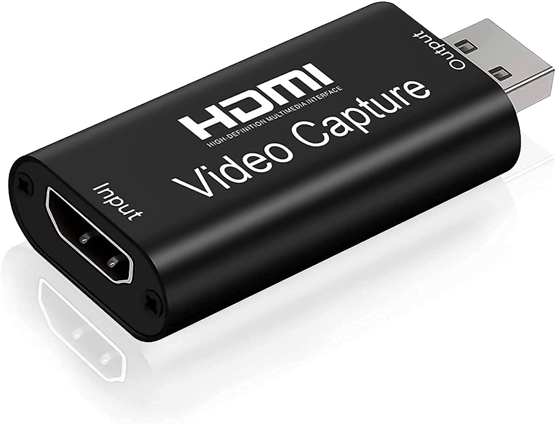 Game Capture Cards, Audio Video Capture Cards, HDMI to USB 1080p USB 2.0 Record via DSLR Camcorder Action Cam for Live Streaming/ PS4 / Game/DVD/Camera