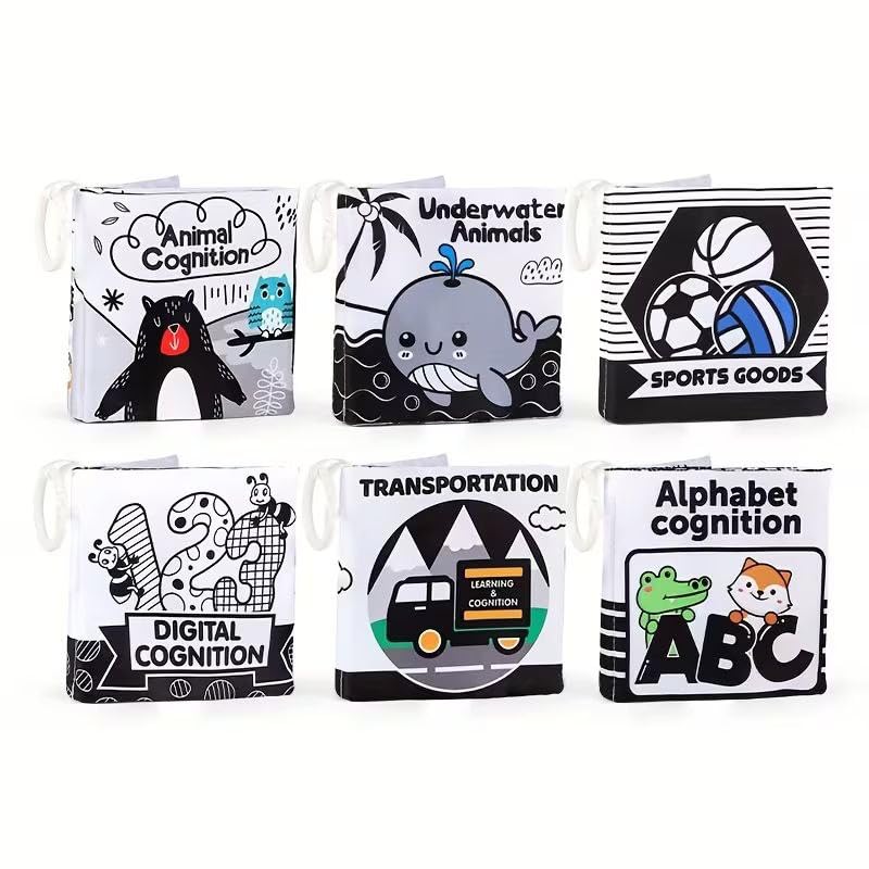 Baby Cloth one Book, Early Learning Educational Soft Books, Multiple Themes Including Underwater Animals and Alphabet Cognition(random selection)