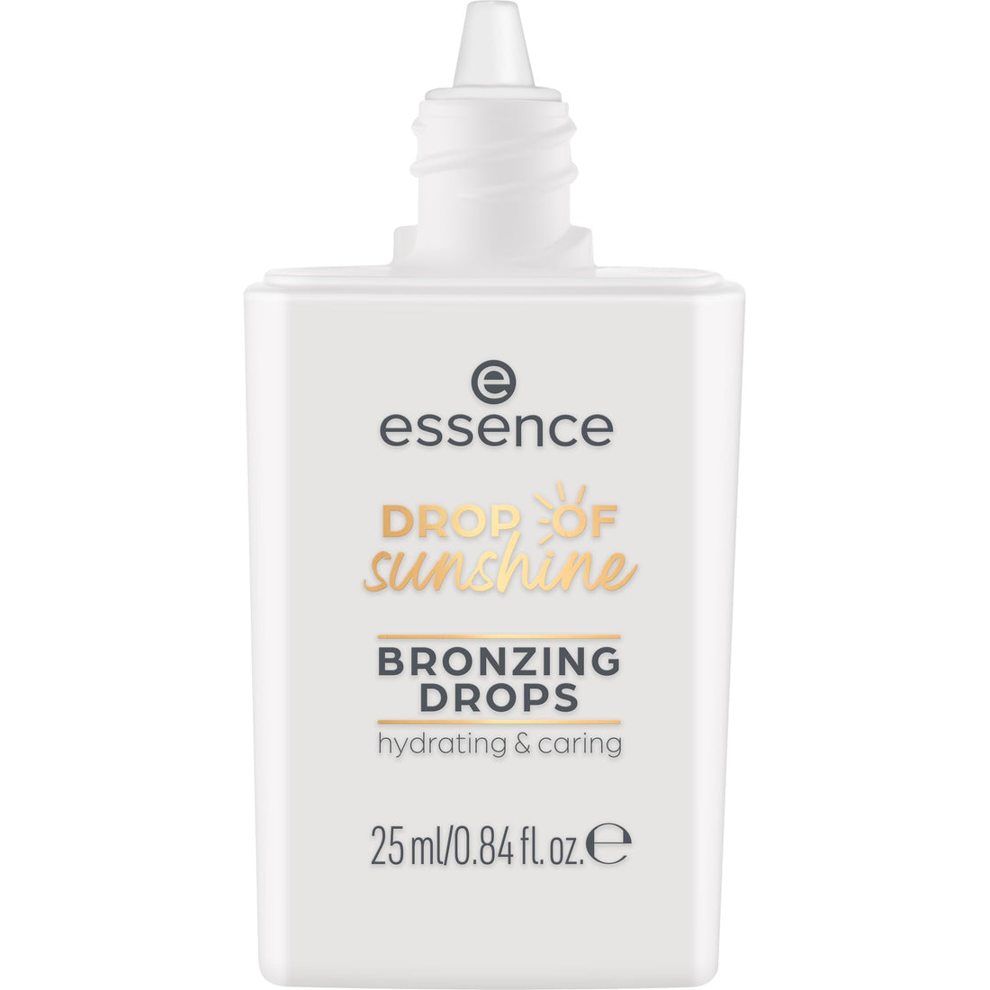 essence Drop of Sunshine Bronzing Drops, Bronzer, Brown, Moisturising, with Vitamins, Nourishing, Natural, Radiant, Vegan, Oil-Free, Paraben-Free, No Microplastic Particles, Pack of 1 (25 ml)