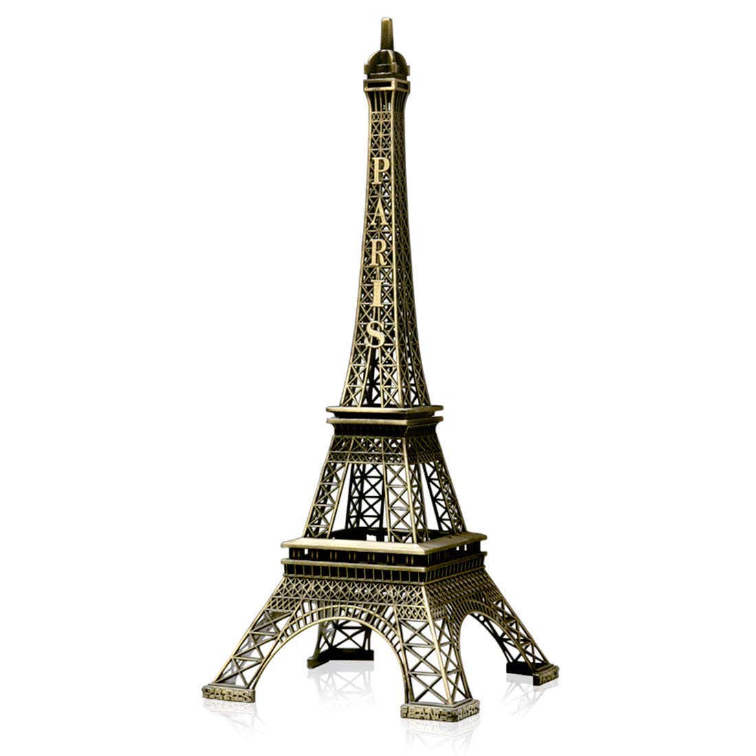 Eiffel Tower Decor Cake Topper 6 Inch Paris Eiffel Tower Decor Statue Bronze Eiffel Tower Model Figurine Replica Souvenir for Home Party Wedding Table Decorations Ornaments (15cm)