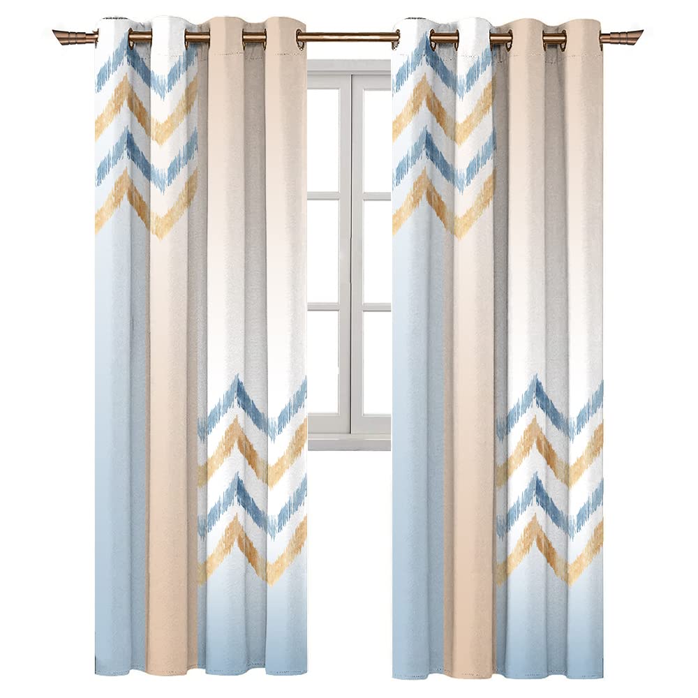 Naguib Selim M.C 314 OFFER 3D 2 Printed Curtain for Living Room and Bedroom, Multi Color, 280 * 140 cm
