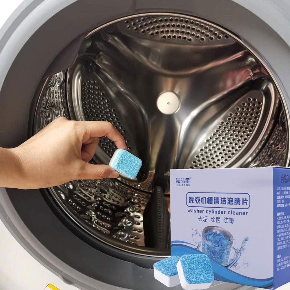 Generic Washing Machine Cleaner - 12 Pcs Washing Machine Cleaning Washer Cleaning Detergent Effervescent Tablet Washing Machine Slot Cleaning Tablet