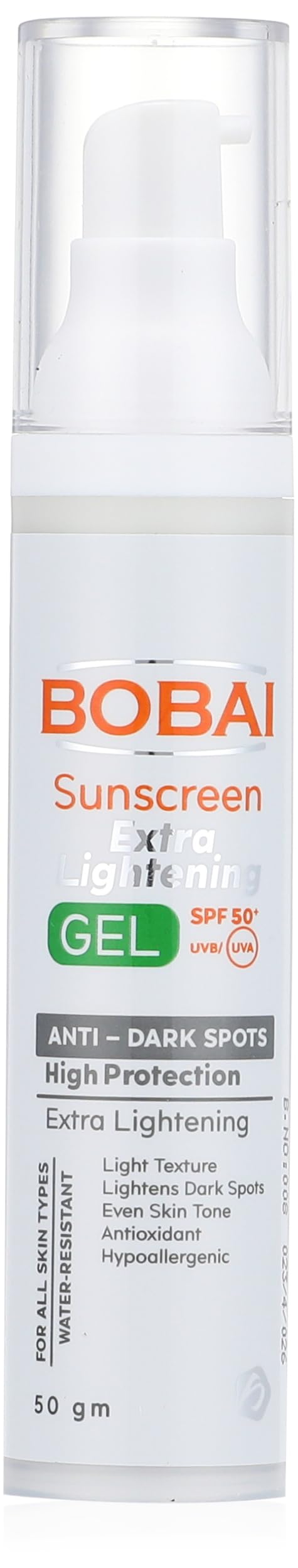 Bobai Sunscreen Extra Lightening Gel SPF 50 50 gm