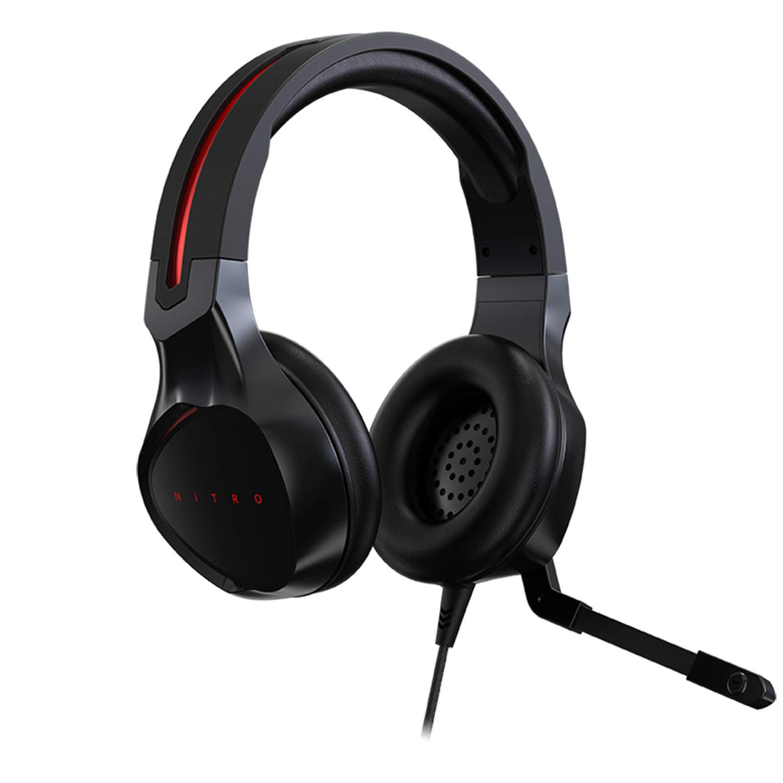 Acer Nitro Gaming Headset with Flexible Omnidirectional Mic, Adjustable Headband