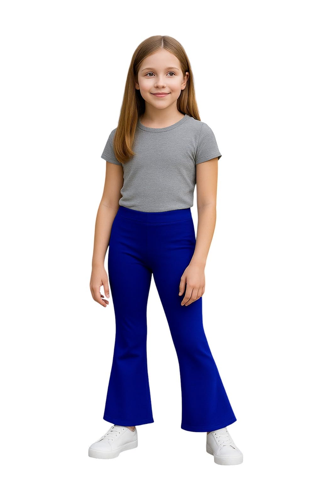 Roomba Girls Wide Leg Pants Bootcut High Waist Casual School Pants
