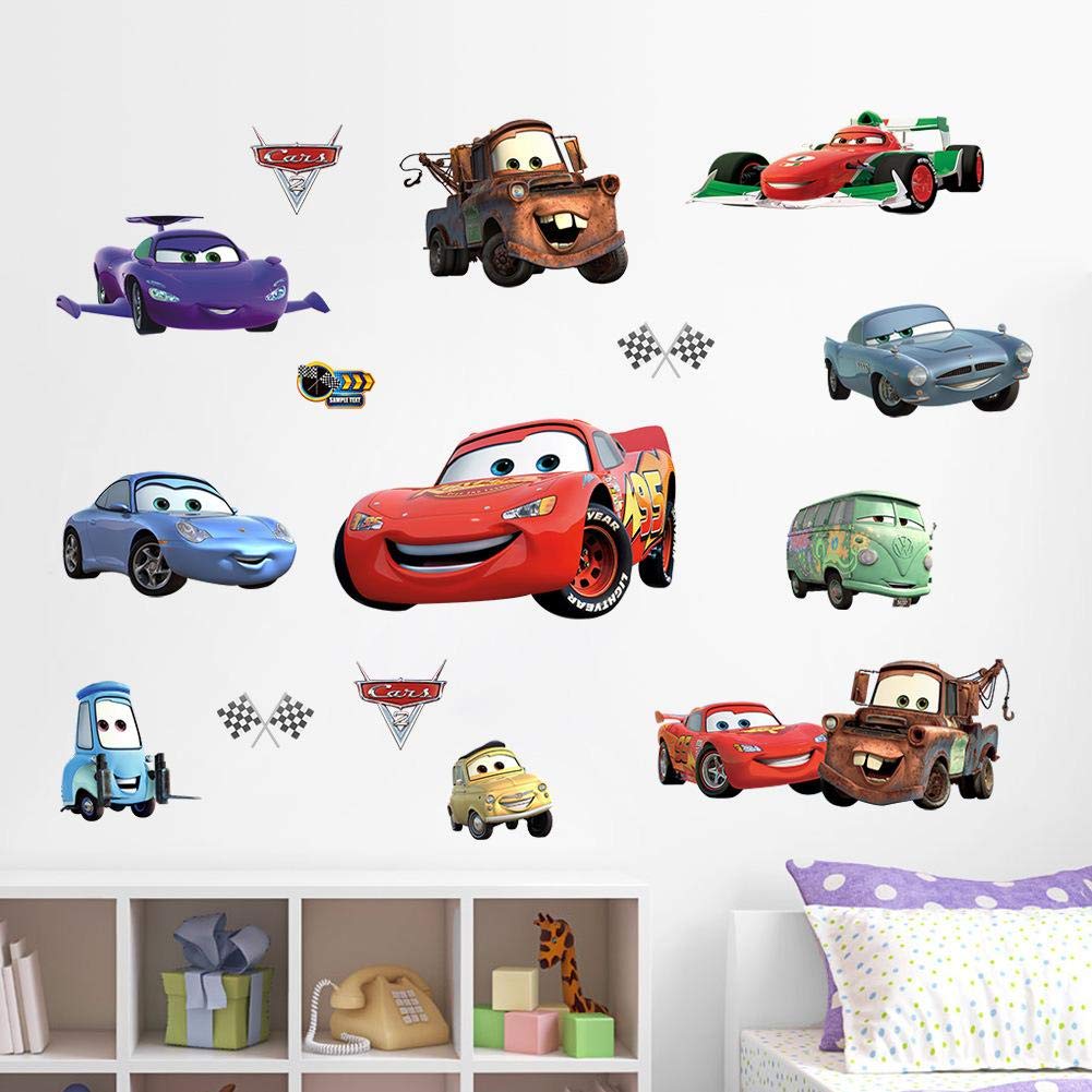 Kid's Super Cars McQueen Wall Decoration Stickers