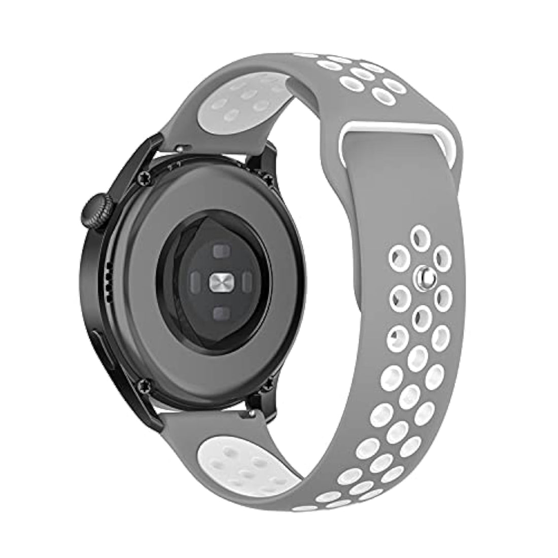 CoolCat ClickAE 22MM Strap/Band for Amazfit GTR 47mm/GTR 2/GTR 2e/Amazfit Pace/Amazfit Stratos/Stratos 2/Stratos 3 /Amazfit 2/2s/Amazfit Nexo (Grey White)