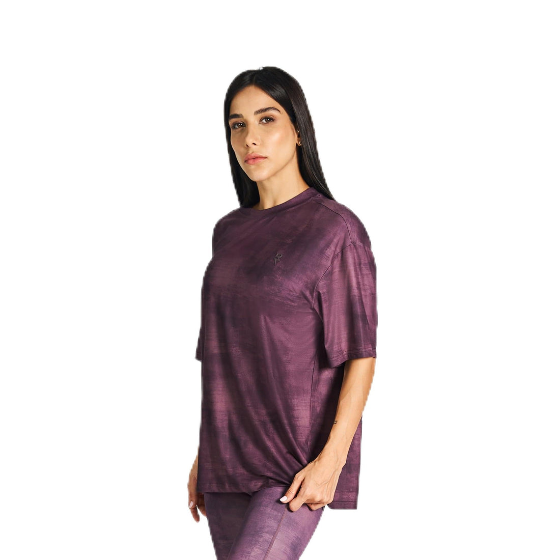 Womens RZIST Shoulder Tee for Women Workout - Chocolate Modern (pack of 1)