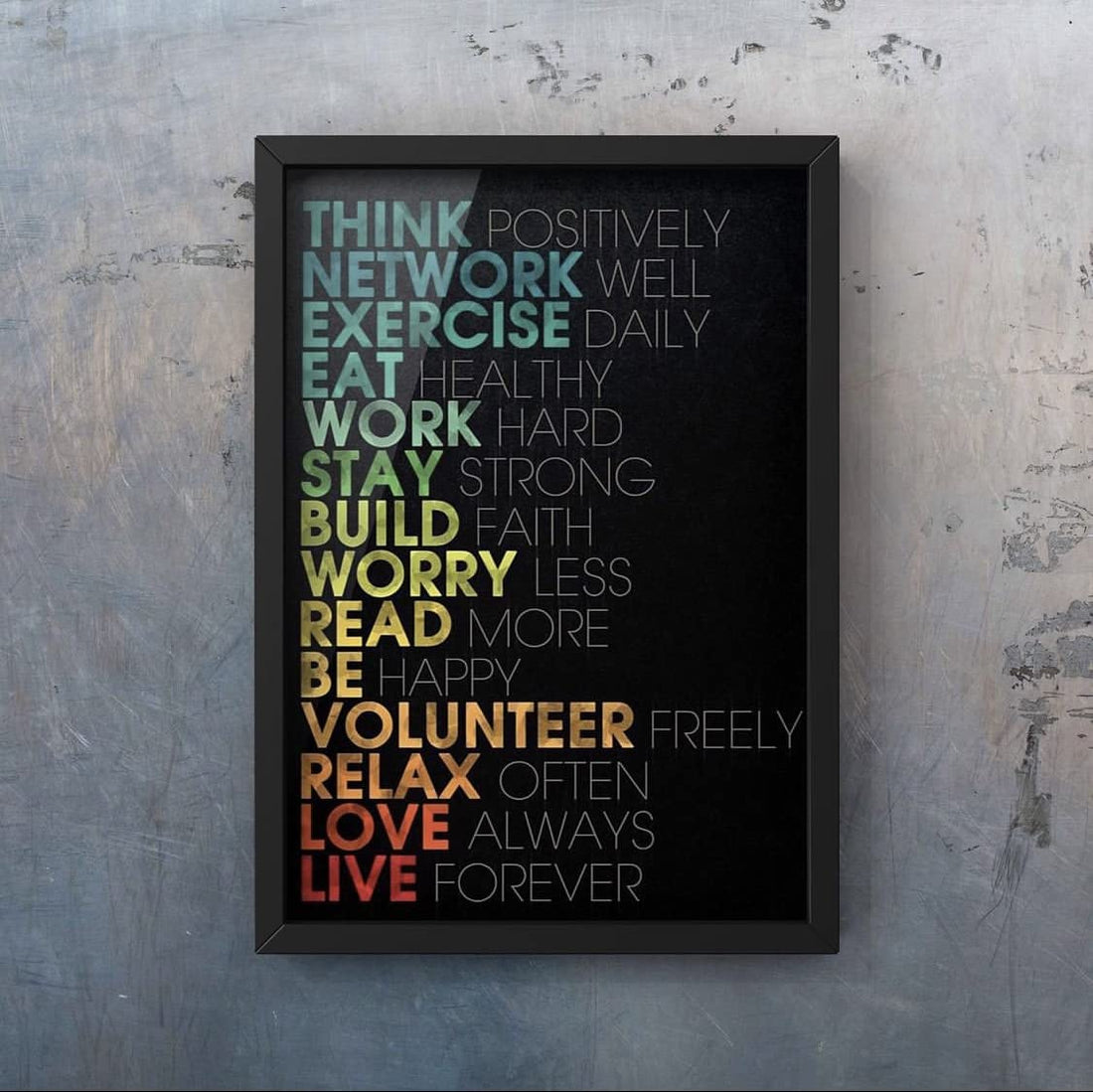 MOTIVATION QUOTES FOR YOUR WALL home decor (20 x 30 cm, white)
