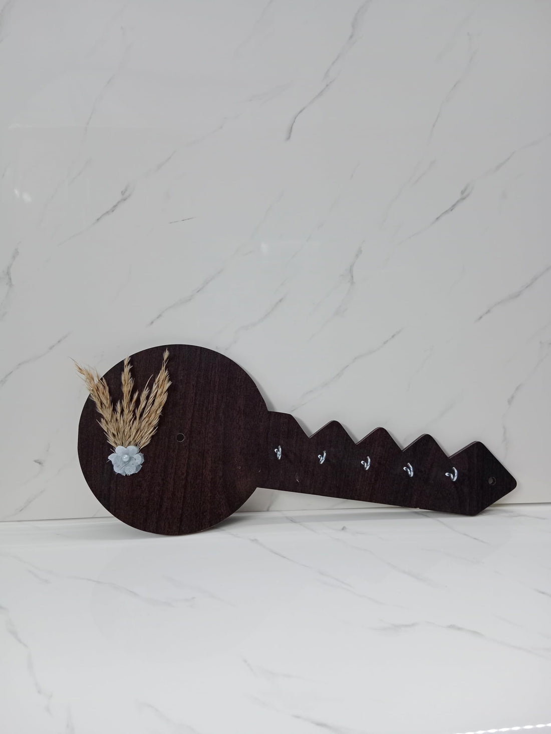 GALLERY DOAA Publication Gallery Wooden Wall Mounted Key Chain Holder (40 * 17) cm (Brown)