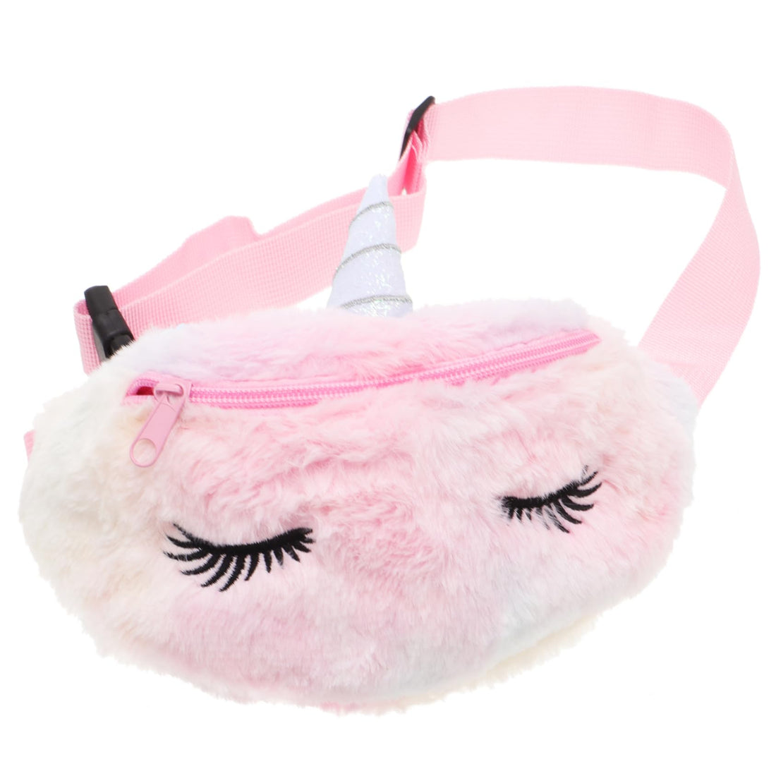 SOIMISS Baby Carrier Animal Plush Cute Cartoon Waist Bag Belt Shoulder Bag Soft Chest Bag for Christmas Holiday Women Girls Daughter Gifts Pink