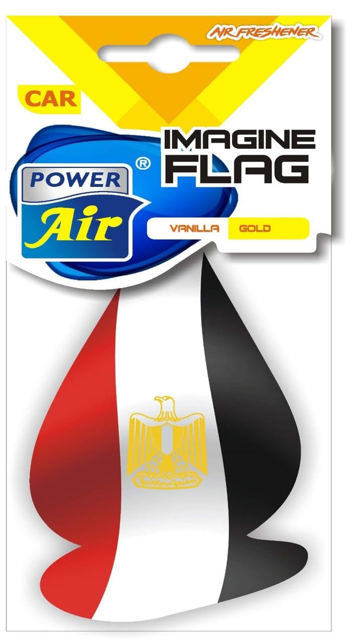 Power Air Car Freshener Imagine VIP FLAG-Vanilla Egyptian Gold VIP-IV-FLG