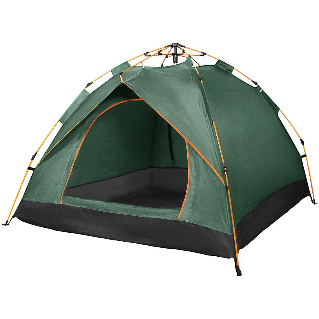 Qisan Hydraulic Dome Tent Canopy for Camping Automatic Waterproof Tents 3-4 Person Canopy Easy to Set up and package Green