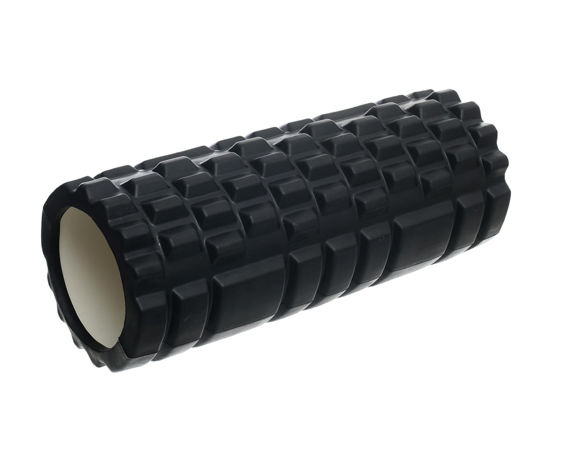 MINSA Yoga Foam Roller 33cm Black Design for Muscle Recovery and Yoga