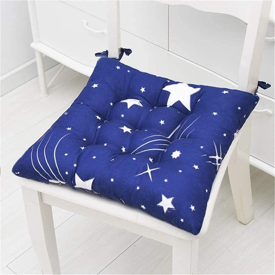 Moro Moro 3 Dining Chair Cushion Thicken Square Seat Pad With Tie Outdoor Chair Pads Set Of 4 Dining Room Comfortable Padded Cushion Design Soft Chair Cushion Not Easily Deformed Seat Cushion