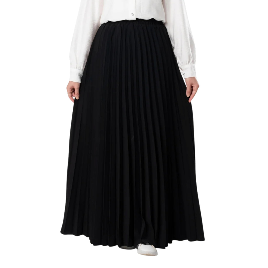 Pleissé Double Cloche Flared Maxi Skirt Super Chic